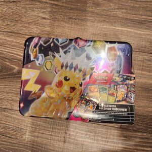 Pokemon Collectors Treasure Chest Tins Lunch Boxes Pikachu